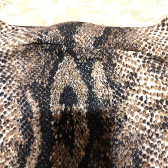🤎 Sexy PinUp 2-Piece Snake Print Crop top & Midi Skirt - S - Picture 11 of 14